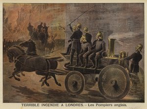 लंदन में भयानक आग, 1897 द्वारा फ्रेंच स्कूल
