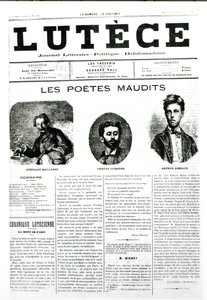 द एक्सीडेड पोयट्स, अखबार का फ्रंट कवर ल्यूटेस, 1884