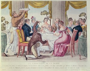 द ब्राइड्स गार्टर, c.1820 द्वारा फ्रेंच स्कूल
