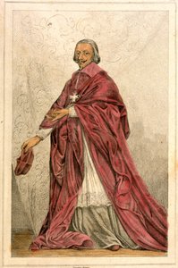 द कार्डिनल ऑफ़ रिशेल्यू (1585-1642) - 19वीं शताब्दी का उत्कीर्णन। द्वारा फ्रेंच स्कूल