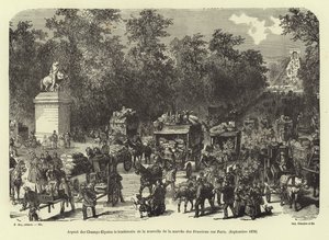 पेरिस 18 सितंबर, 1870 को प्रशिया मार्च की खबर की प्राप्ति के अगले दिन द चैम्प्स एलिसे द्वारा फ्रेंच स्कूल