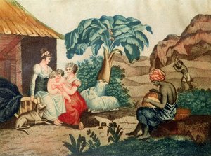 पॉल एंड वर्जिन का बचपन, हेनरी बर्नार्डिन डे सेंट-पियरे (17-18-1814) द्वारा &39;पॉल एट वर्जिन&39; से द्वारा फ्रेंच स्कूल