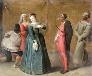 Commedia dellArte कंपनी (231072 भी देखें) द्वारा फ्रेंच स्कूल
