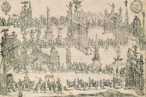 हेनरी चतुर्थ का प्रवेश (1553-1610) ल्योन में, 4 सितंबर 1595 द्वारा फ्रेंच स्कूल
