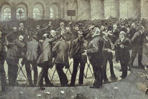 पेरिस में प्रसिद्ध कूड़ेदान, c.1885 द्वारा फ्रेंच स्कूल