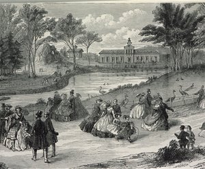 जार्डिन डीक्लैमेटेशन, पेरिस, 1855 (बीडब्ल्यू उत्कीर्णन) द्वारा फ्रेंच स्कूल