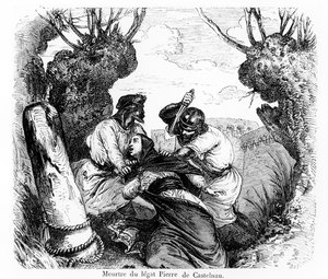 पिपल लेगेट का मर्डर, पियरे डी सिस्टानू, 1860-80 द्वारा फ्रेंच स्कूल