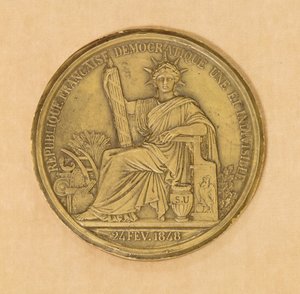 द्वितीय गणराज्य की मुहर, 1848 द्वारा फ्रेंच स्कूल
