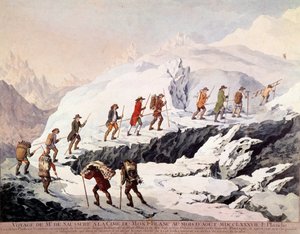 सौसुरे (1740-1799) के स्विस प्रकृतिवादी होरेस बेनेडिक्ट (होरेस-बेनेडिक्ट) और फ्रांसीसी पर्वत गाइड जैक्स बालमत ने अगस्त 1787 में मोंट ब्लांक की दूसरी चढ़ाई की। द्वारा फ्रेंच स्कूल