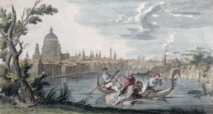 वेनरी द्वारा उत्कीर्ण साइनोरा फाउस्टिना बोर्डोनी (1693-1781) को समर्पित आधुनिक स्वाद की विजय द्वारा फ्रेंच स्कूल