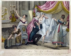 द वेडिंग नाईट, c.1820 द्वारा फ्रेंच स्कूल