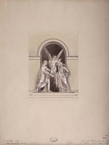 फेलिक्स और एलिसा बेकोची का मकबरा, सैन पेट्रोनियो बेसिलिका, बोलोग्ना, c.1900-20 द्वारा फ्रेंच स्कूल