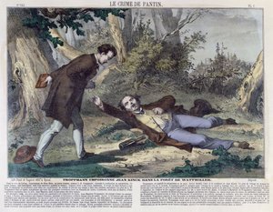 ट्रॉटमैन ने 1869 में वाटविलर के जंगल में जीन किन्क को जहर दिया द्वारा फ्रेंच स्कूल