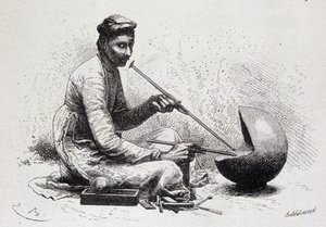 उल्वूर (भारत) से एक स्तरीय गहने - "" ले टूर डू मोंडे "" में द्वारा फ्रेंच स्कूल