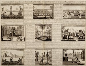 1688 में प्रकाशित सिमोन डे ला लाउबेरे द्वारा ड्यू रॉयम डे सियाम से स्याम और अयुत्या के विभिन्न विचार द्वारा फ्रेंच स्कूल