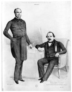 विक्टर शॉलेचर (b.1804) और फ्रेंकोइस-अगस्टे पेरिनन (b.1822) गुआदेलूप और मार्टिनिक के प्रतिनिधि, 1849 द्वारा फ्रेंच स्कूल