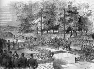 ऑस्ट्रिया की इम्प्रेस एलिज़ाबेथ (सिसी) द्वारा लोरेन की यात्रा (1837-1898) द्वारा फ्रेंच स्कूल