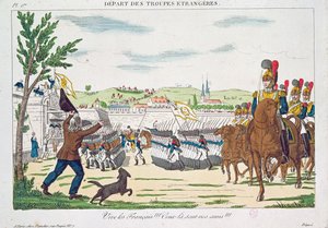 लंबे समय तक फ्रांसीसी रहते हैं!, प्रस्थान ऑफ फॉरेन ट्रूप्स, 1818 द्वारा फ्रेंच स्कूल