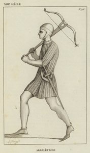 XIII सिएकल, आर्बलेटियर (उत्कीर्णन) द्वारा फ्रेंच स्कूल