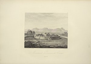 पेरुवियन स्मारक ऑफ कैनर, जिसे गमेलिन द्वारा तैयार किया गया है, बुके द्वारा उकेरा गया है, अलेक्जेंडर वॉन हंबोल्ट और एमी बोनपलैंड द्वारा 'अमेरिका के स्वदेशी लोगों के कॉर्डिलरस और स्मारकों के दृश्य' से चित्रण। द्वारा फ्रेडरिक अलेक्जेंडर बैरन वॉन (बाद) हम्बोल्ट