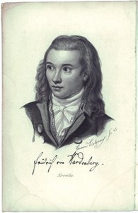 कवि नोवालिस का चित्रण 1772-1801, 1845 द्वारा फ्रेडरिक एडुर्ड आइचेंस