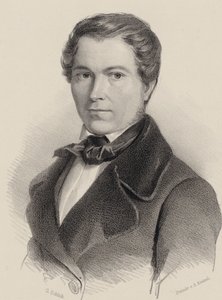वायलिन वादक और संगीतकार जोसेफ लबिट्जकी का चित्र 1802-1881, 1840। द्वारा फ्रेडरिक गुस्ताव श्लिक