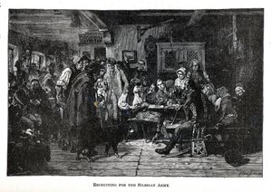सिलेसियन सेना के लिए भर्ती, 1882 द्वारा फ्रेडरिक हिडेमैन