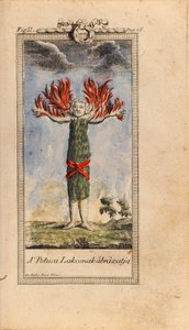 लुडविग होलबर्ग में चित्रण- नील्स क्लीम की विश्व भूमिगत तक की यात्रा द्वारा फ्रेडरिक मुलर