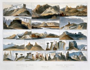 ऊपरी मिसौरी पर उल्लेखनीय पहाड़ियाँ, 1844