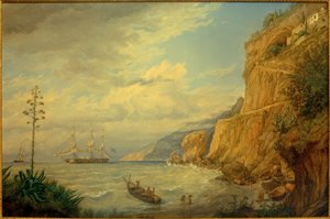 F.Thöming, Capalin मठ Amalfi के पास द्वारा फ्रेडरिक थोमिंग