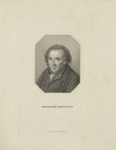 मूसा मेंडेलसोहन का पोर्ट्रेट 1729-1786, 1818।