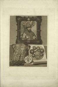 रजत कवच और ज़ार की सील। 1853 से पहले, रूसी राज्य की प्राचीन वस्तुओं से