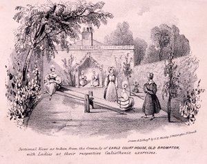 अर्ल्स कोर्ट हाउस, ब्रॉम्पटन, लंदन, c1850 द्वारा जीई मेडले
