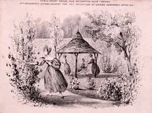 अर्ल्स कोर्ट हाउस, ब्रॉम्पटन, लंदन, c1850 द्वारा जीई मेडले