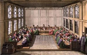 सार्वजनिक वित्त मंत्रालय, भाग III से प्लेट 17, 'द हिस्ट्री ऑफ द नेशंस' का खंड I, कलाकार द्वारा उकेरा गया (एक्वाटिंट) द्वारा जी। अल्लूसेती