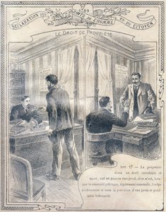 1789: मनुष्य और नागरिक के अधिकारों की घोषणा: संपत्ति का अधिकार। "नैतिकता और नागरिक शिक्षा की अनूठी पुस्तक, प्राथमिक विद्यालय के तीन पाठ्यक्रमों और उच्च विद्यालयों और कॉलेजों की प्राथमिक कक्षाओं के छात्रों के लिए अभिप्रेत है,