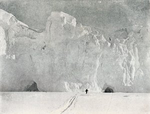 फेस ऑफ द ग्लेशियर इन विक्टोरिया लैंड, c1911, 1913। द्वारा जी। मुर्रे लेविक