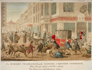 आधुनिक व्यापारी, या ब्रिटिश वाणिज्य की महिमा, 1774 द्वारा जी टेरी