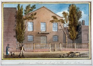 मेथोडिस्ट चैपल, ग्रेट सफ़ोक स्ट्रीट, साउथवार्क, लंदन, 1825 द्वारा जी येट्स