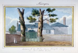 न्यूिंगटन बट्स, साउथवार्क, लंदन में रेक्टर का घर, c1825 द्वारा जी येट्स