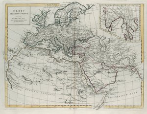 विश्व में पूर्वजों के लिए जाना जाता है, जी। जुलियानी द्वारा उत्कीर्ण, 1785 में वेनिस में प्रकाशित सबसे नए एटलस के टोम IV से लिया गया, एंटोनियो जट्ट, निजी संग्रह द्वारा द्वारा जी। जुलियानी