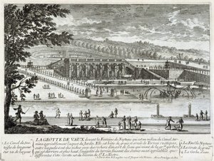 Vaux Le Visomte (Vaux-Le-Vicomte) की गुफा का दृश्य - पेरेल द्वारा, 17वीं शताब्दी के अंत में द्वारा गेब्रियल पेरेल