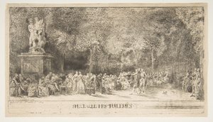 Tuileries में दृश्य: कुर्सियाँ, 1760।
