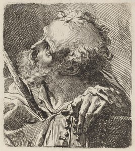 एक संत की प्रतिमा द्वारा Gaetano Gandolfi