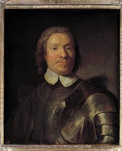 ओलिवियर क्रॉमवेल (1599-1658) का पोर्ट्रेट, इंग्लैंड के लॉर्ड प्रोटेक्टर ओलिवर क्रॉमवेल ने पहली अंग्रेजी क्रांति (1641-1649) में गैस्पर्ड डी क्रेयर (1584-1669) सन द्वारा पेंटिंग में भाग लिया। 0.67x0.58 मीटर। द्वारा गैस्पार डे (बाद में) क्रेयर