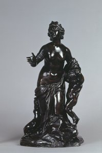 लैटोना और उसके बच्चे, अपोलो और डायना, c.1671 (लाखयुक्त पेटिना के साथ कांस्य) द्वारा गैस्पर्ड मार्सी