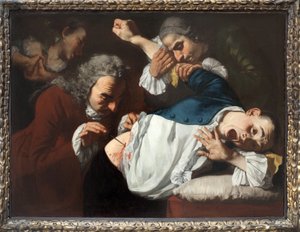 कार्यवाही। गैस्पारे ट्रैवर्सी द्वारा पेंटिंग (सीए 1722-1770), कैनवास पर तेल, सीए। 1753-1754। इतालवी कला 18 वीं शताब्दी। स्टैट्सगैलरी स्टटगार्ट (जर्मनी)।