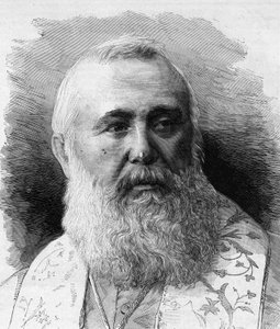 चार्ल्स लैविगेरी का पोर्ट्रेट (1825-1892) अल्जीयर्स का आर्केवेक, अफ्रीका का कार्डिनल प्राइमेट। 5 अगस्त 1882 के "" ले मोंडे इलस्ट्र्रे"" एन °1323 में एमजी वुइलियर द्वारा उत्कीर्णन। द्वारा गैस्टन वूलीयर