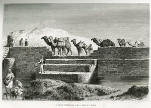अब्दुल्ला (सऊदी अरब) का जलाशय। लेडी अन्ना ब्लंट द्वारा 1878-1879 में एडौर्ड चार्टन (1807- १८ द्वारा गैस्टन वूलीयर