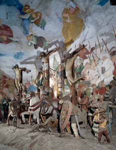 क्रूसीफ़िक्सन, गौडेन्ज़ियो फेरारी (1475-1546), 38 वें चैपल द्वारा मूर्तियों का विवरण, वरालो सेसिया का पवित्र पर्वत (यूनेस्को विश्व धरोहर स्थल, 2003), पीडमोंट, इटली द्वारा गौडेंजियो फेरारी